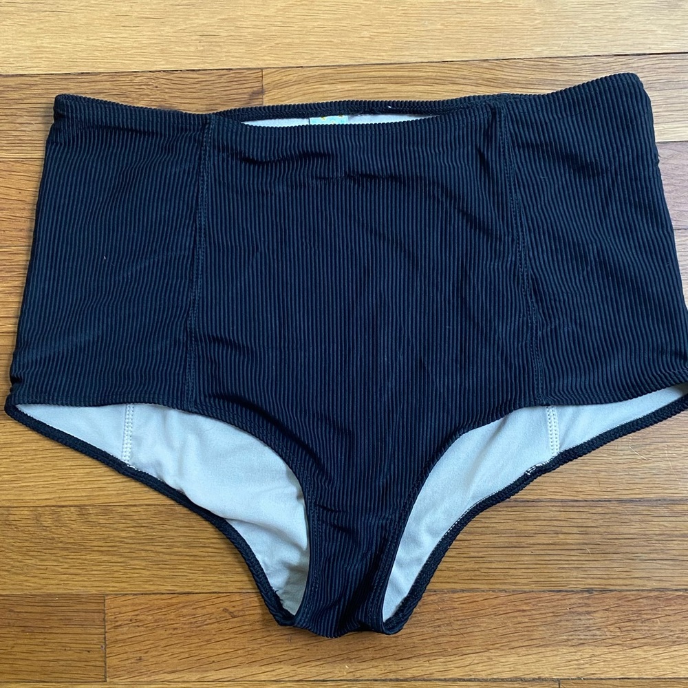 KJ high waist ribbed swimmer